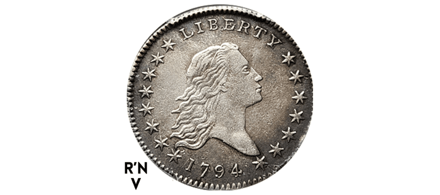 Flowing Hair Dollar von 1794