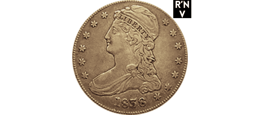 1838 O Capped Bust Half Dollar